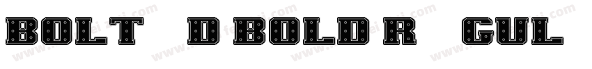 Bolted Bold Regular字体转换